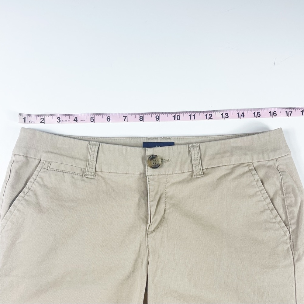 American Eagle Khaki Bermuda Stretch Shorts - Picture 10 of 10